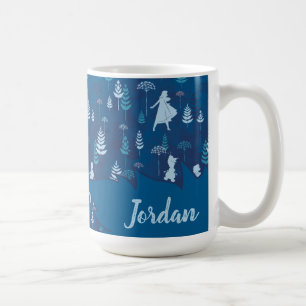 Mug Congelé 2 : Anna, Elsa & Olaf Blue Foliage Motif