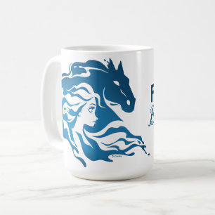 Mug Congelé 2 : Elsa et le Nokk Aquarelle Silhouette