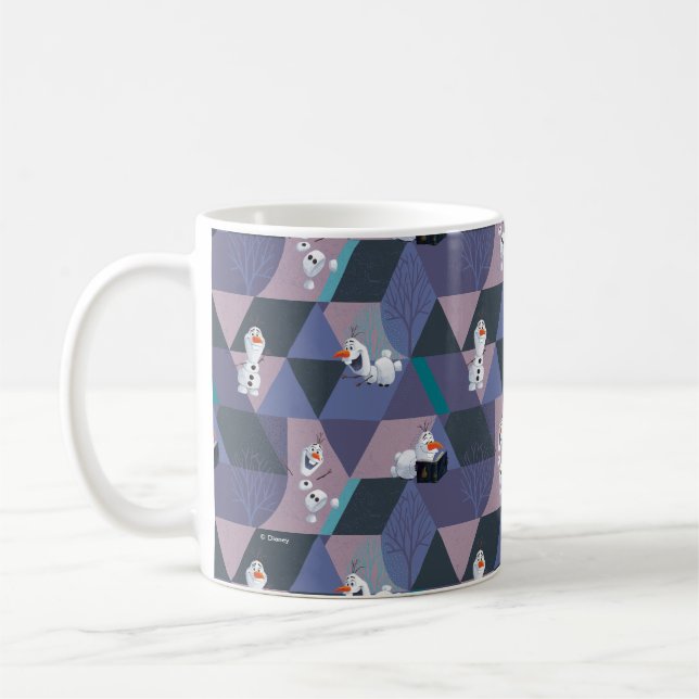 Mug Congelé 2 | Motif géométrique violet Olaf (Gauche)