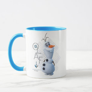 Mug Congelé 2 : Olaf Avec Graphique De Nom Stylisé
