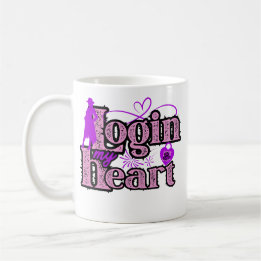Mug Connectez-vous à mon coeur. Saint-Valentin