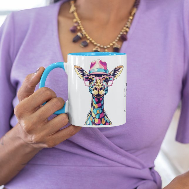 Mug Conseil Drôle D'Une Giraffe (Créateur téléchargé)
