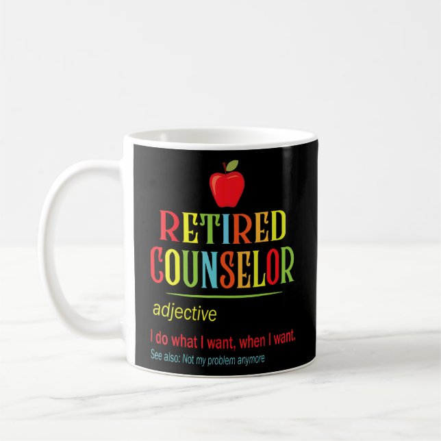 Mug Conseiller À La Retraite Je Fais Ce Que Je Veux Qu (Gauche)