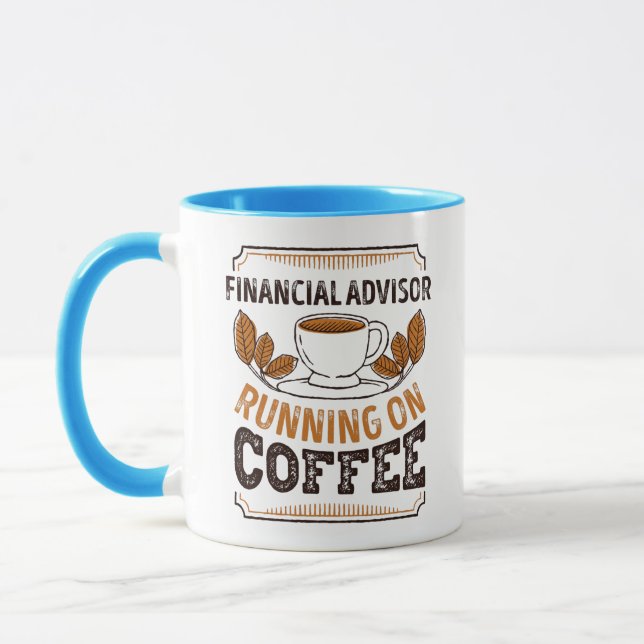 Mug Conseiller financier en cours d'exécution sur Coff (Gauche)