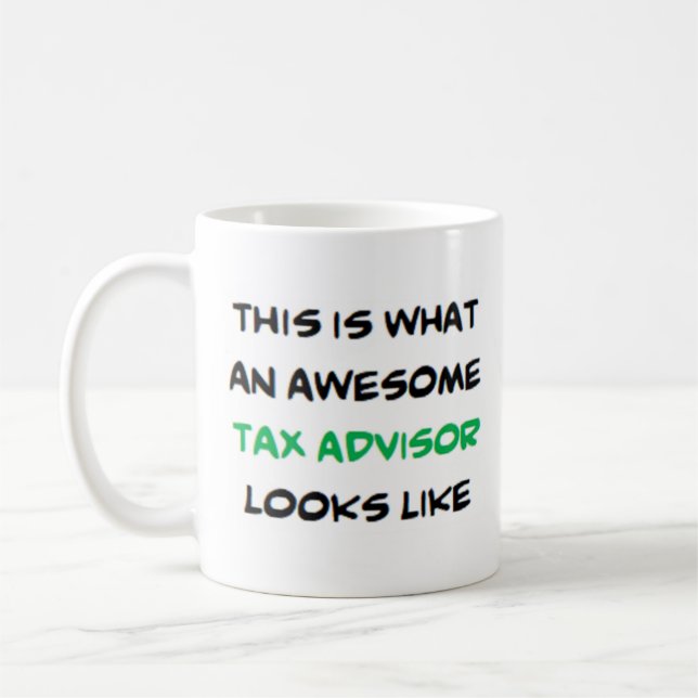 Mug conseiller fiscal, génial (Gauche)