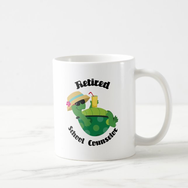 Mug Conseiller retraité d'école (tortue) (Droite)