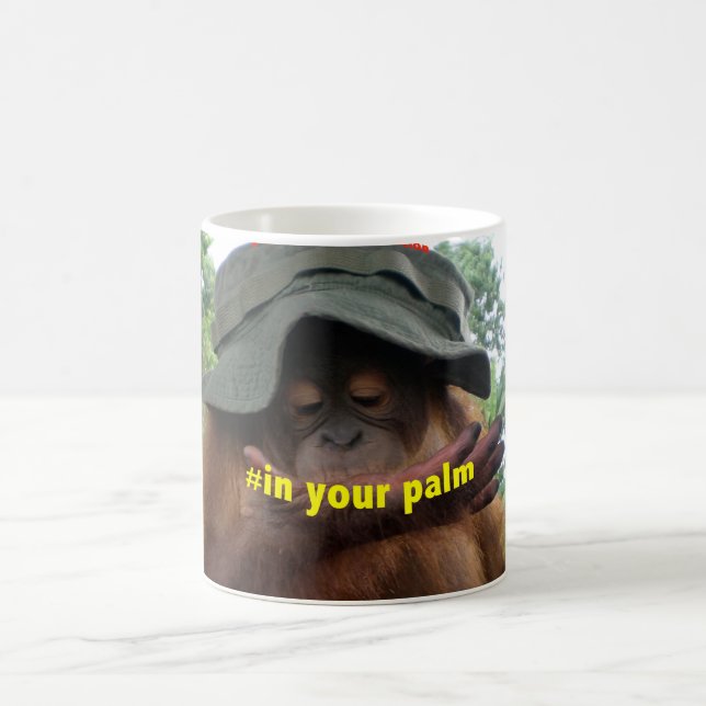 Mug Conservation d'orang-outan d'huile de palmier (Centre)