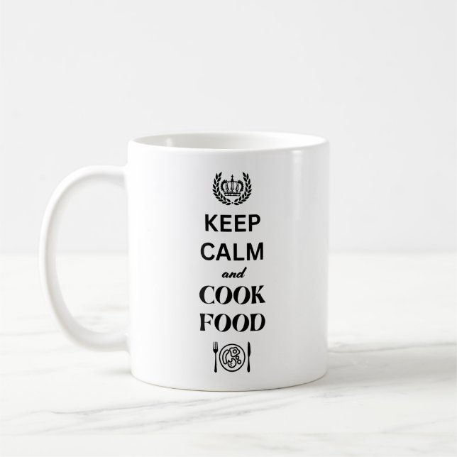 Mug Conserver le calme et cuire la viande (Gauche)