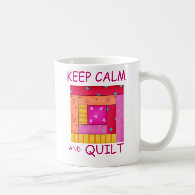 Mug Conserver le calme et la surface composée bloc de  (Droite)