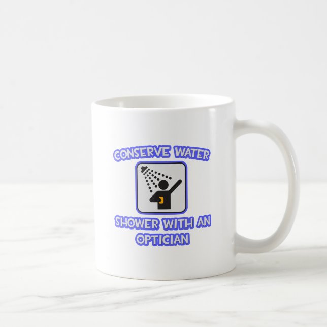 Mug Conserver l'eau .. Douche avec Opticien (Droite)