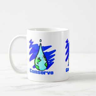 Mug Conserver l'eau Terre goutte d'eau