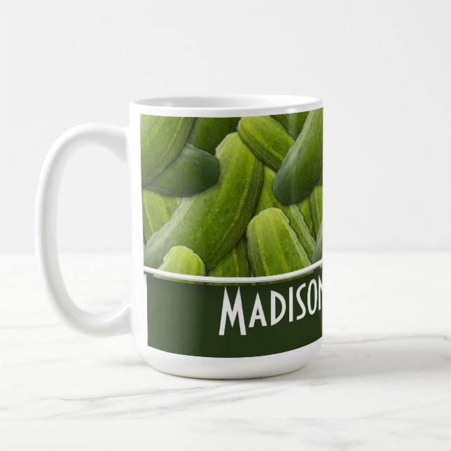 Mug Conserves au vinaigre ; Motif de conserves au (Gauche)
