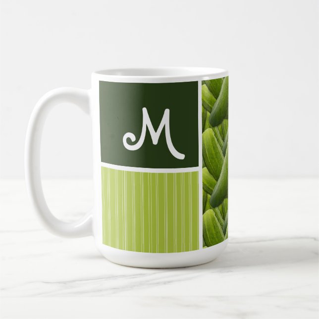 Mug Conserves au vinaigre vertes ; Motif de conserves (Gauche)