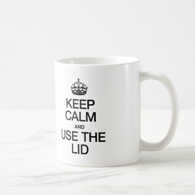 MUG CONSERVEZ LE CALME ET UTILISEZ LE CÂBLE (Droite)