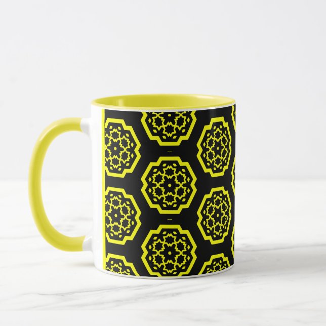 Mug Constellation de flocon de neige - v2 - Customisé (Gauche)