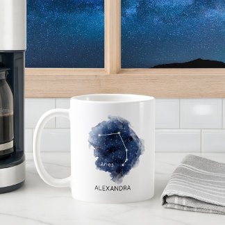 Mug Constellation du Bélier Zodiaque Nom Personnalisé