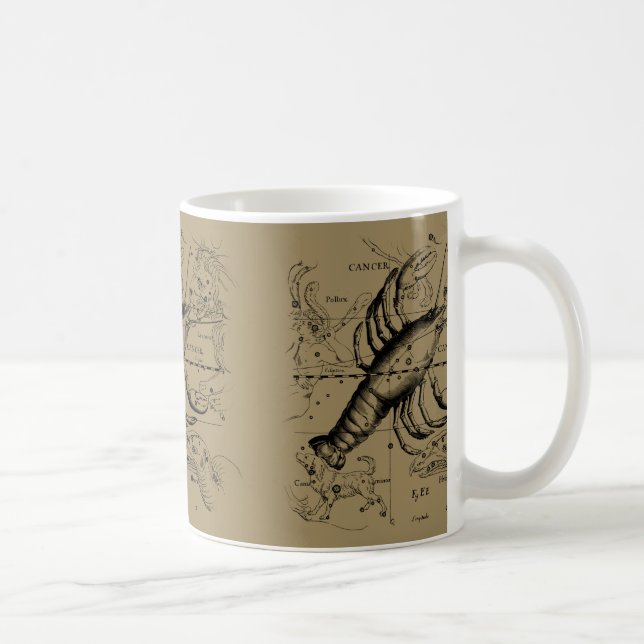 Mug Constellation du cancer par Hevelius vers 1690 (Droite)
