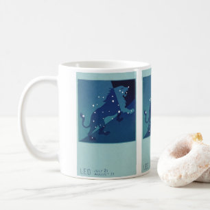 Mug Constellation du Lion Lion Vintage Zodiaque Astrol
