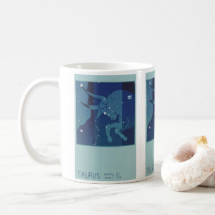 Mug Constellation du Taureau Vintage Zodiaque Astrolog