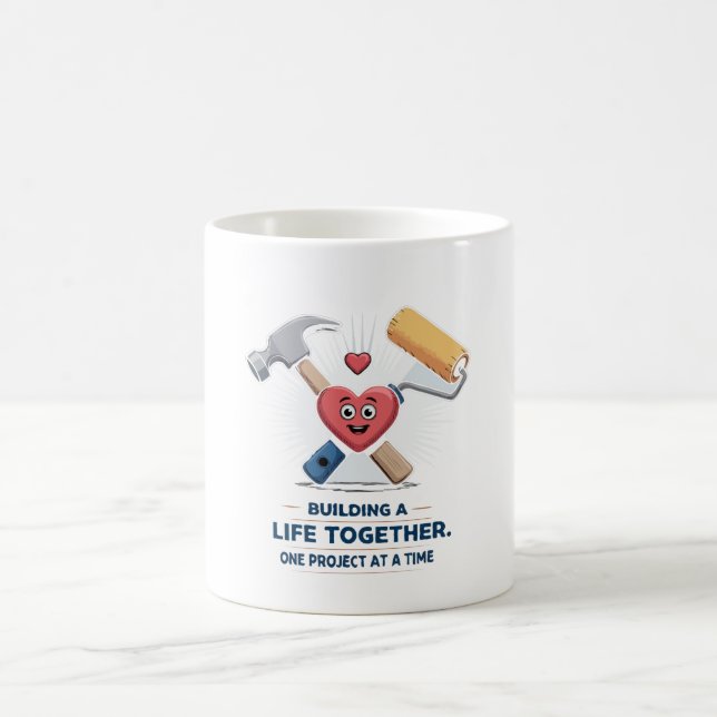 Mug Construire une vie ensemble | Cute do-it-yourself  (Centre)