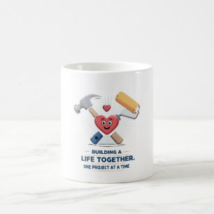 Mug Construire une vie ensemble   Maison de couple DIY