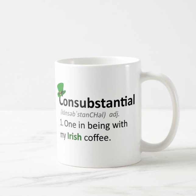 Mug Consubstantial : Un en étant avec du mon café (Droite)