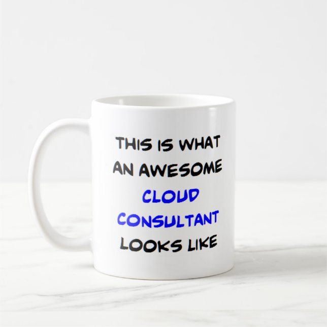 Mug consultant cloud, génial (Gauche)