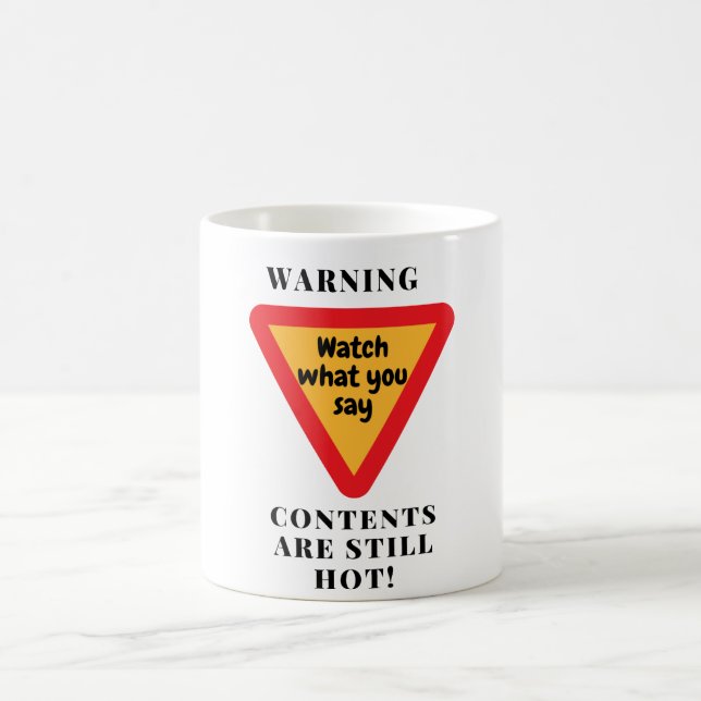 Mug Contenu d'avertissement Hot (Centre)