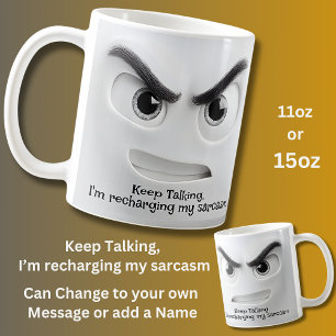 Mug Continuez à parler, Ajoutez un message avec un vis