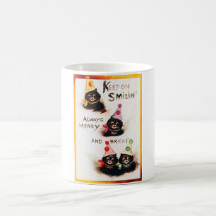 Mug Continuez sur Smilin, Chat noir, Louis Wain