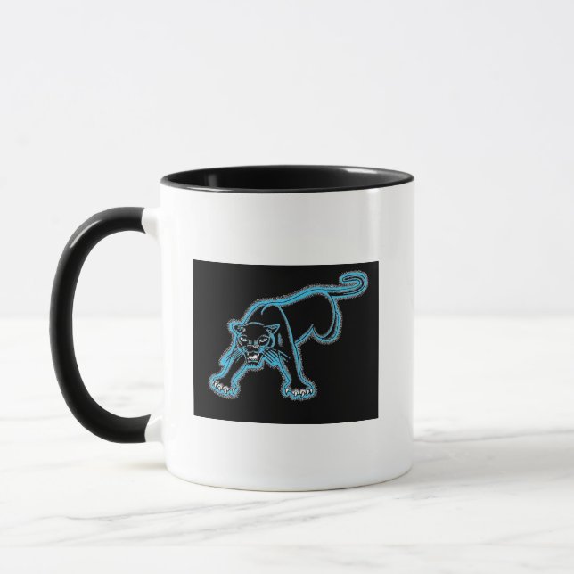 Mug Contour de la panthère noire W/Blue (Gauche)