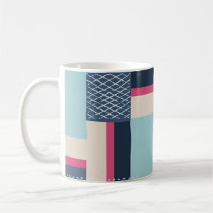 Mug Contour géométrique simple : Bloc de couleur