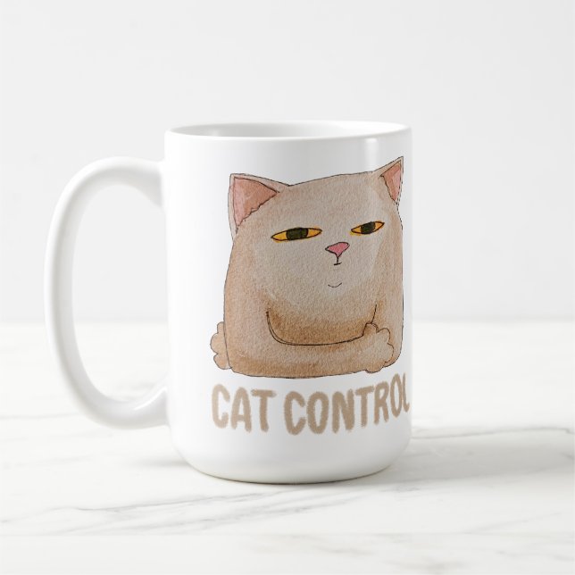 Mug Contrôle de chat (Gauche)