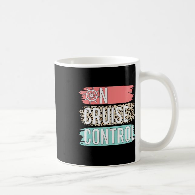 Mug Contrôle De Croisière Leopard Drôle Vacances D'Été (Droite)