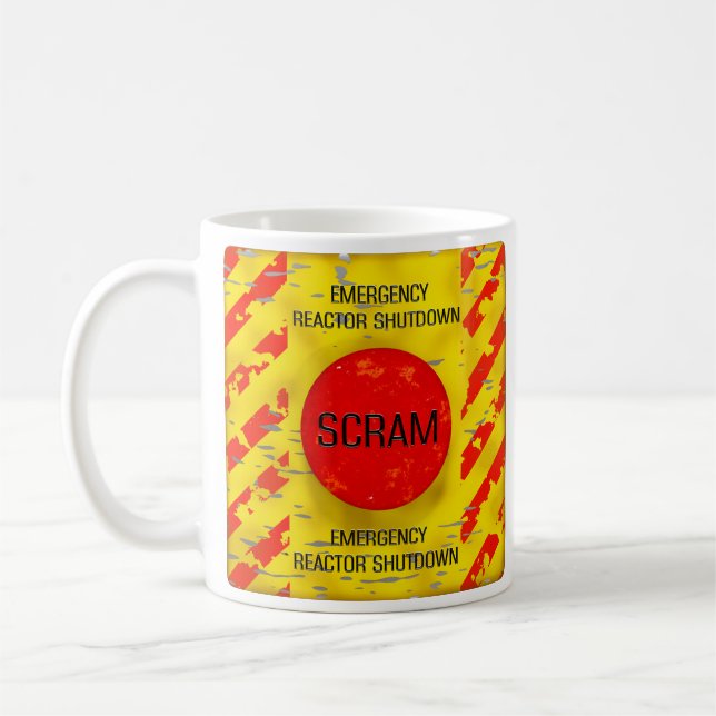Mug Contrôle SCRAM, arrêt d'urgence du réacteur nucléa (Gauche)