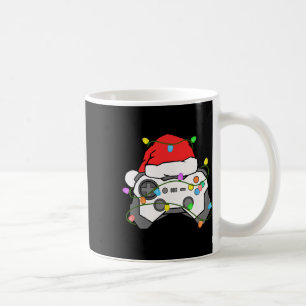 Mug Contrôleur de jeu vidéo de Noël de joueur Chapeau