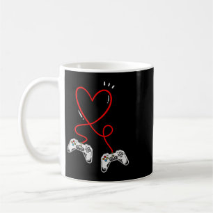 Mug Contrôleurs de la Saint-Valentin Cœur Jeu vidéo Jo