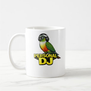 Mug Conure à joue verte DJ personnel