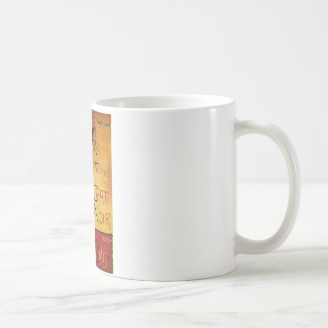 Mug Conversation Noir - Chat noir (Droite)