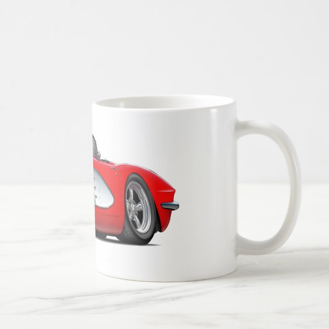 Mug Convertible 1961 rouge de Corvette (Droite)