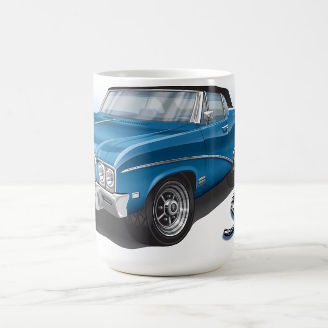 Mug Convertible de 68 Buick Skylark dans le bleu (Centre)