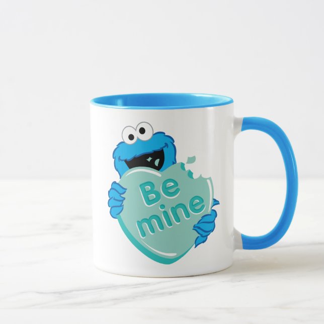Mug Cookie Monster "Be Mine" Candy Saint-Valentin (Droite)