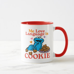 Mug Cookie Monster   Citation de la Saint Valentin