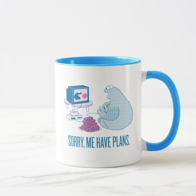 Mug Cookie Monster | Désolé, Me Avoir des projets (Droite)