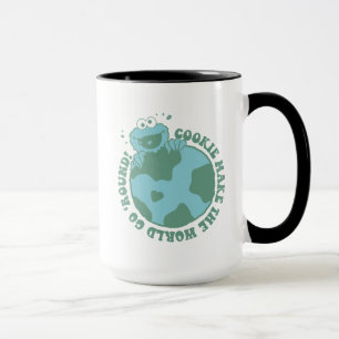 Mug Cookie Monster   Les cookies font tourner le monde