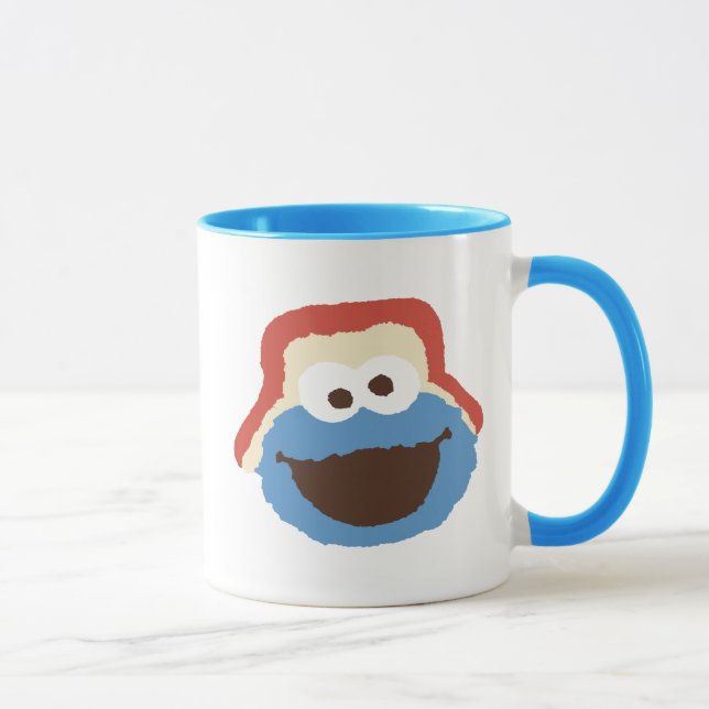 Mug Cookie Monster Woodland Face (Droite)