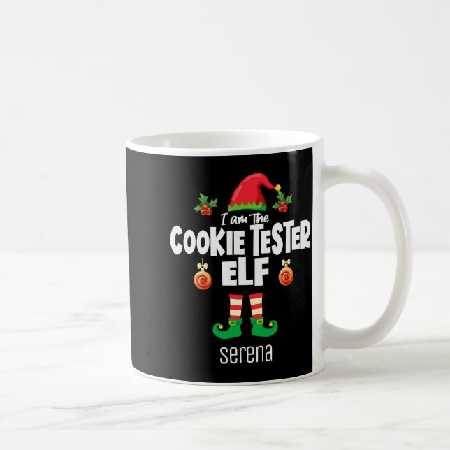 Mug Cookie Tester Elf Family Matching Christmas Name  (Droite)