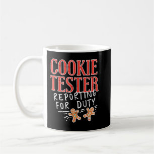 Mug Cookie Tester Reporting Duty drôle Noël Noël Noël 