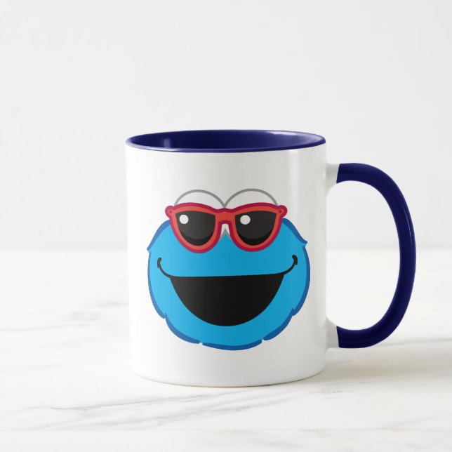 Mug Cookie Visage Souriant avec des Lunettes de Soleil (Droite)