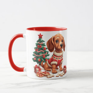 Mug Cookies de Noël Dachshund Dog Holiday